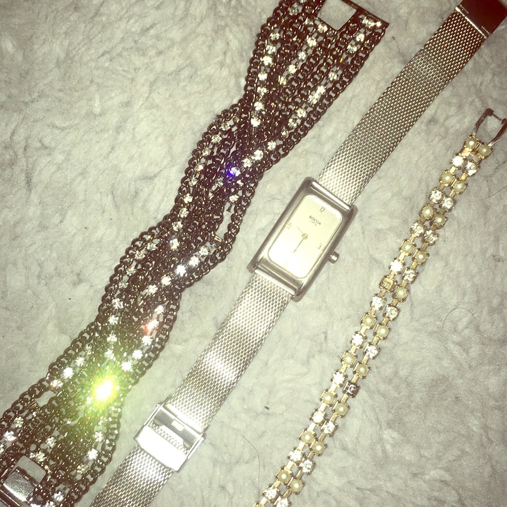 Boccia watch with matching bracelets